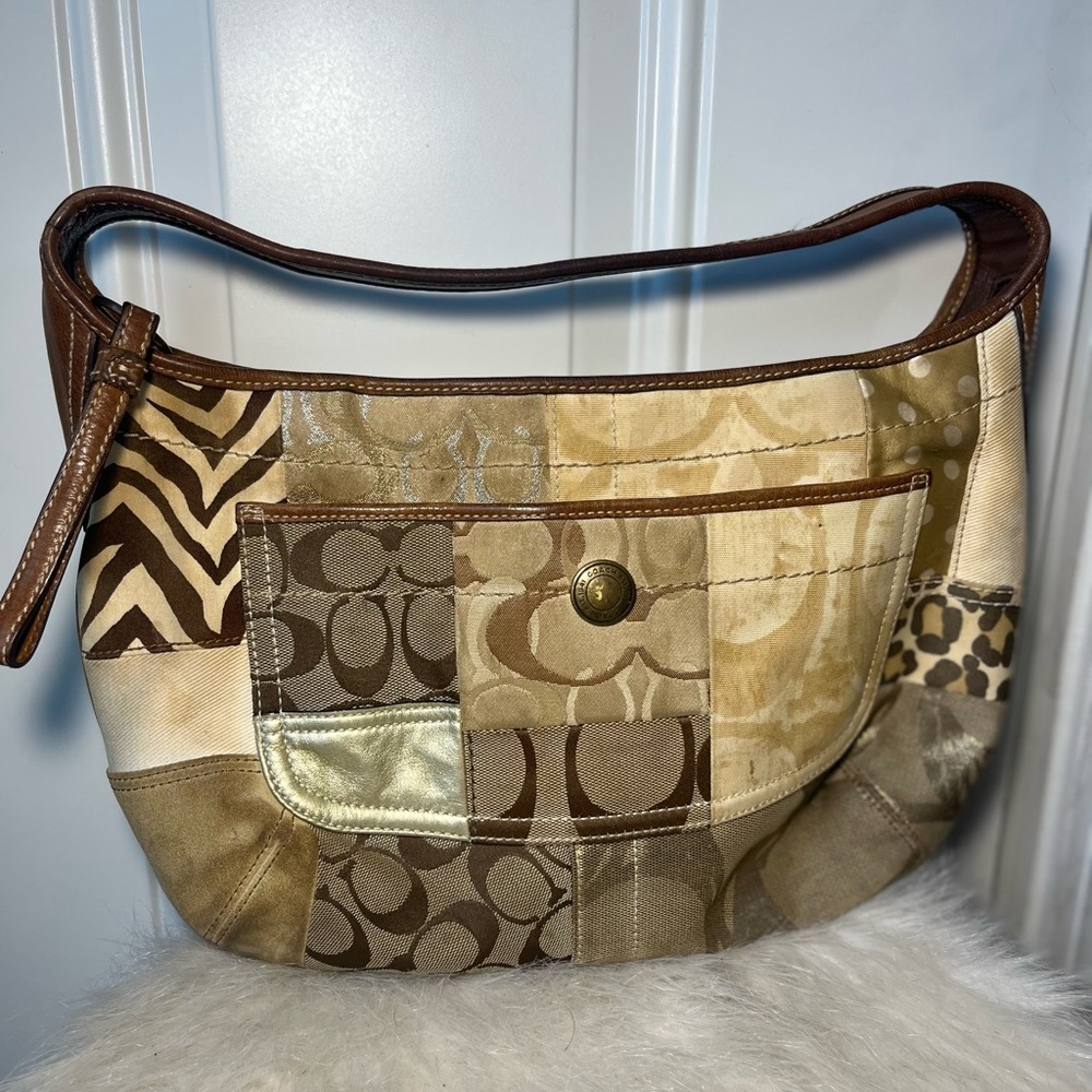 Vintage Patchwork Coach Bag